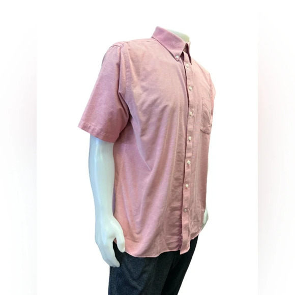 Stafford Button Down EUC Pink 60% Cotton Size 17 - Picture 2 of 7